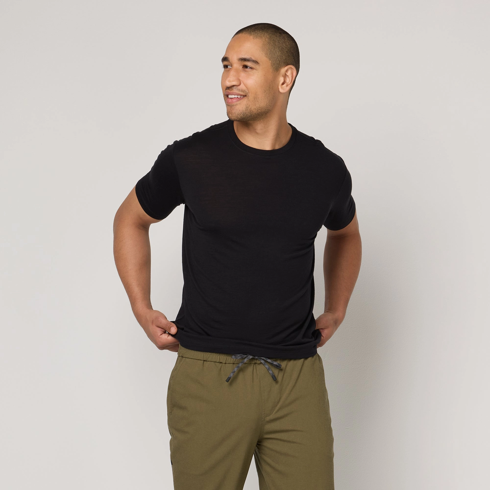 100% Wool Crew Neck Tee