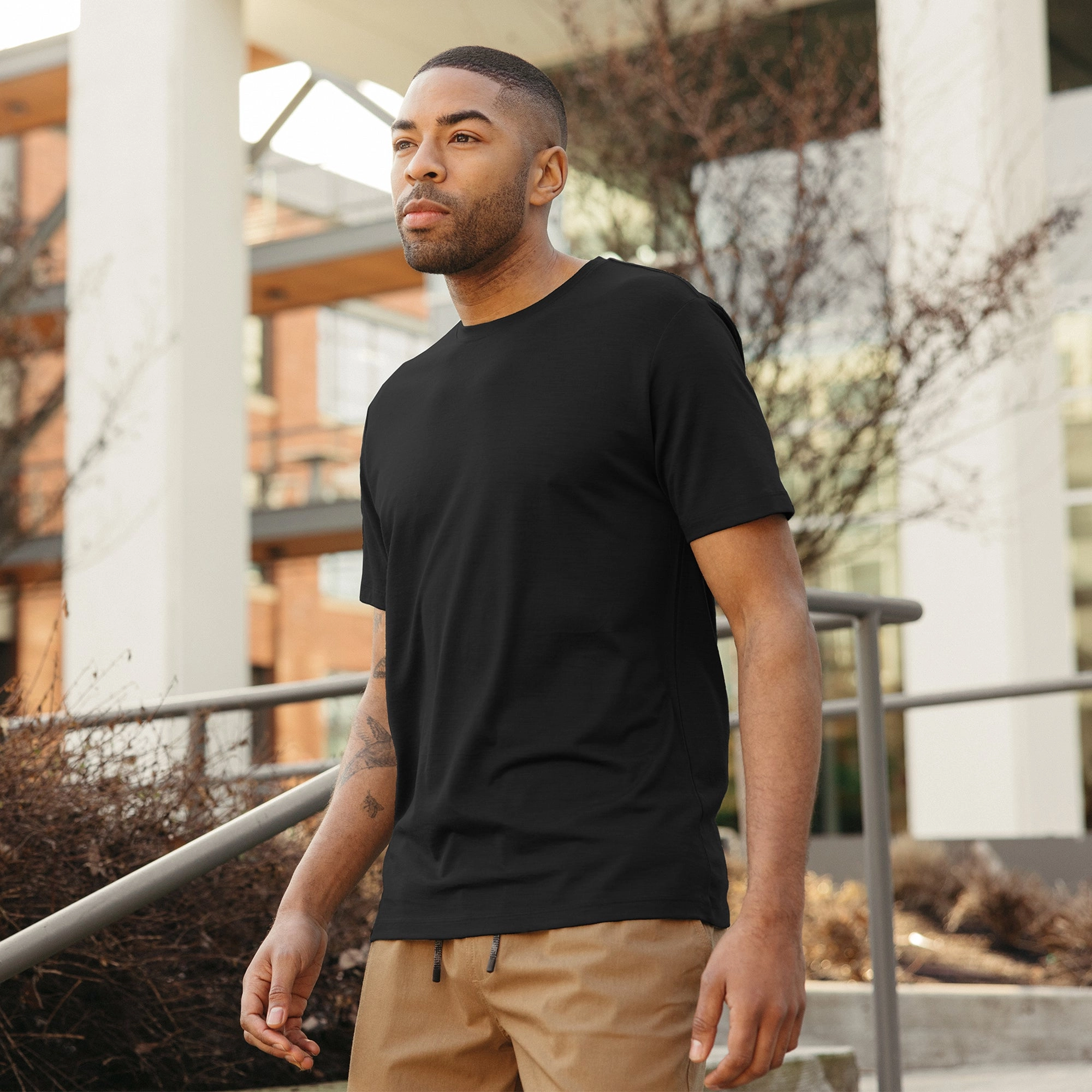100% Wool Crew Neck Tee