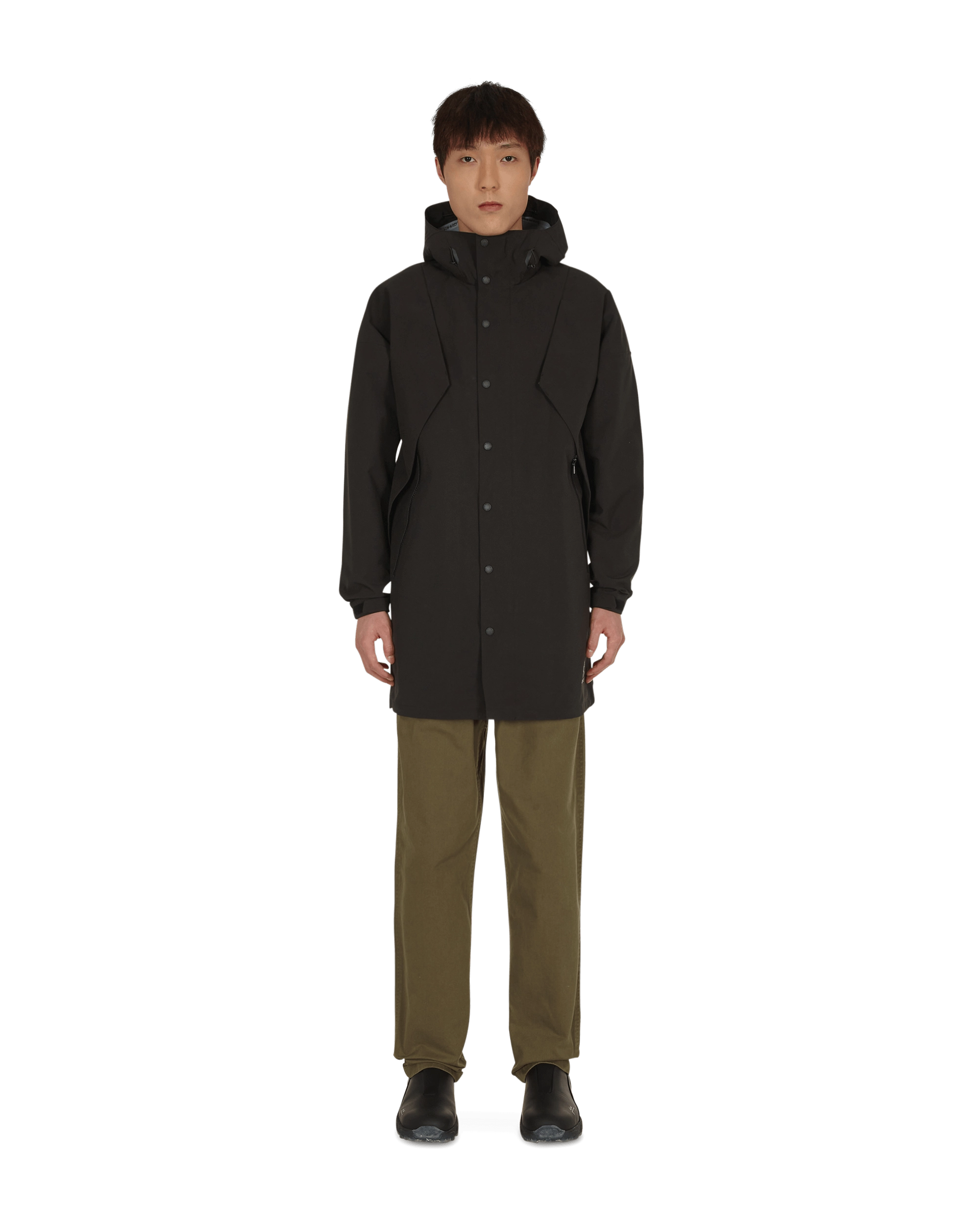 3 Layer Big Flap Coat Black