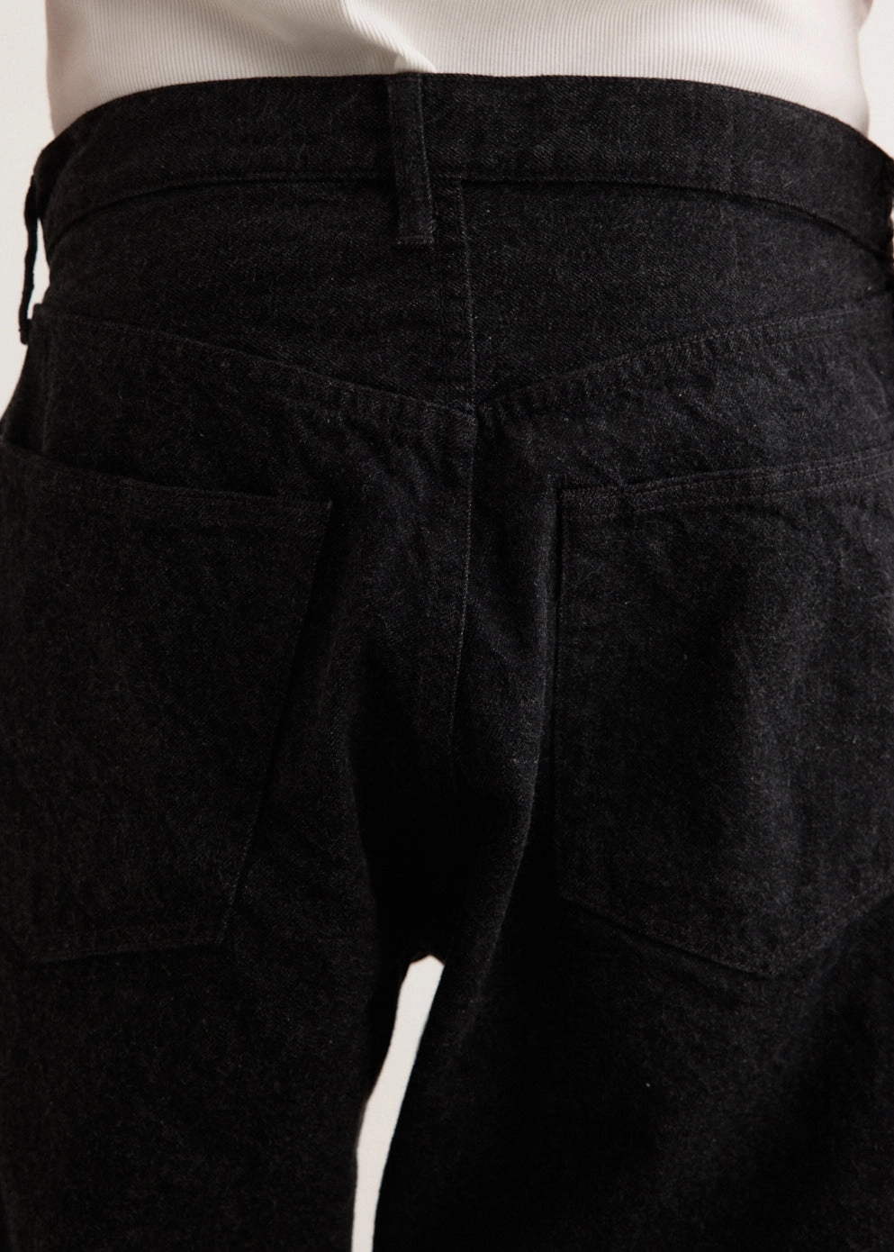 5P Zipper Front Denim Pants