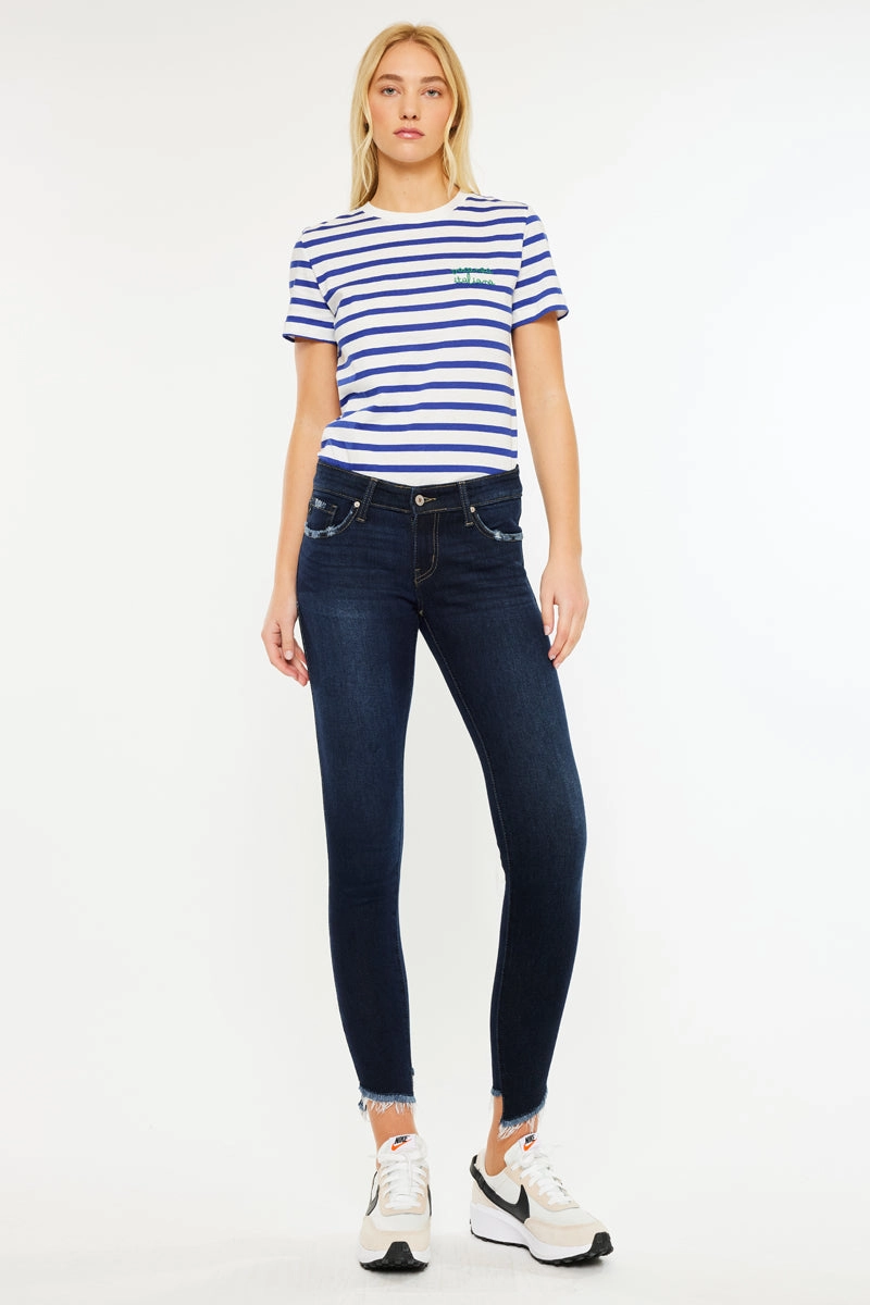 Alexa Low Rise Ankle Skinny Jeans