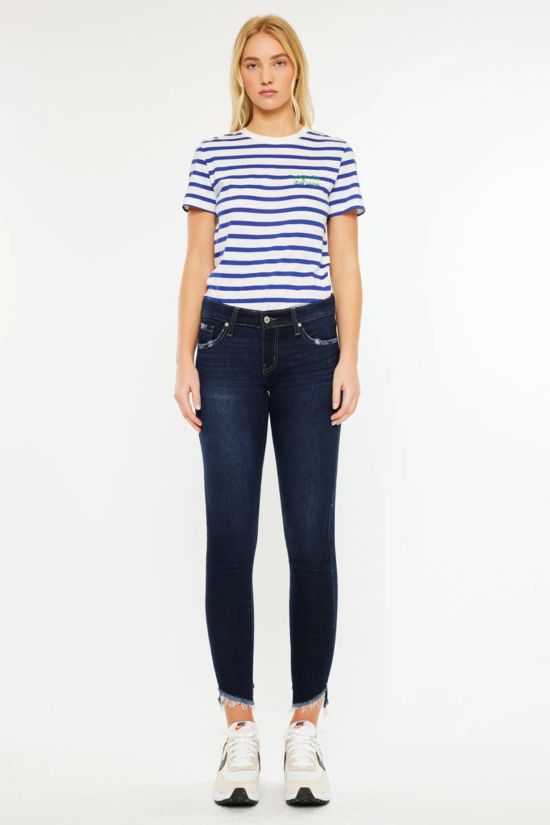 Alexa Low Rise Ankle Skinny Jeans