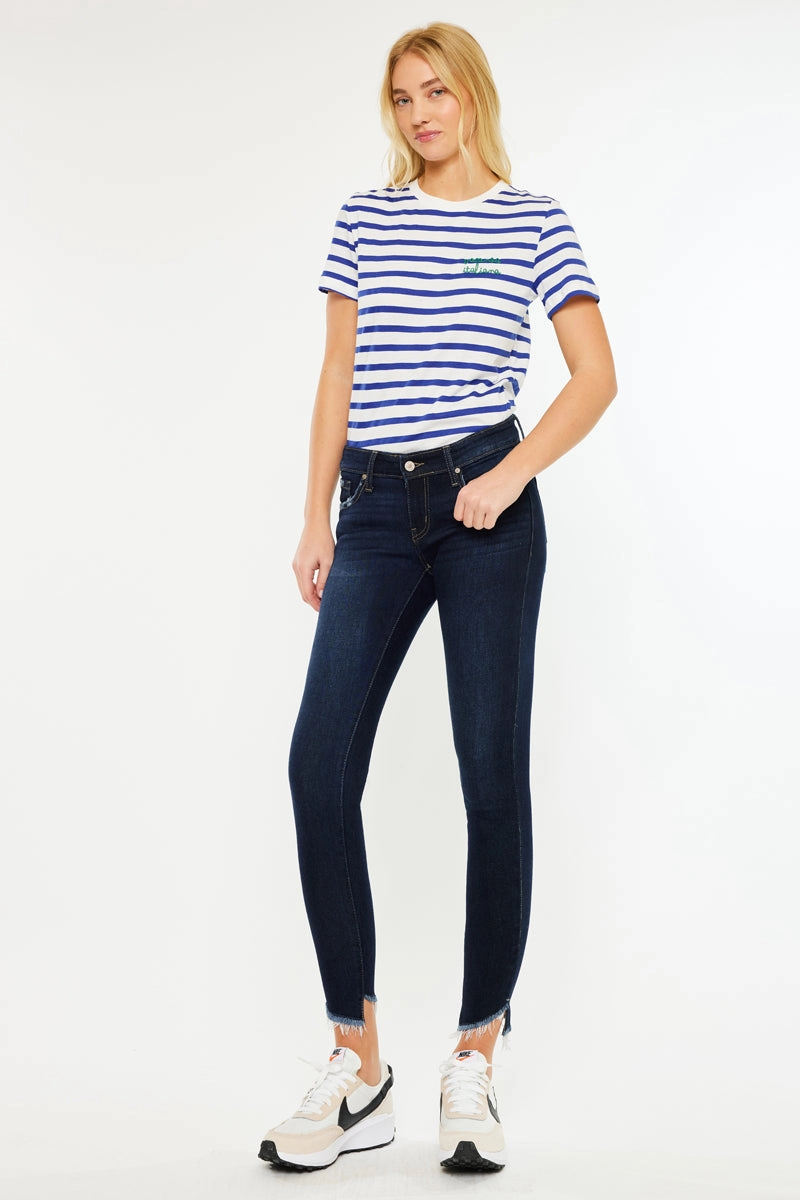 Alexa Low Rise Ankle Skinny Jeans