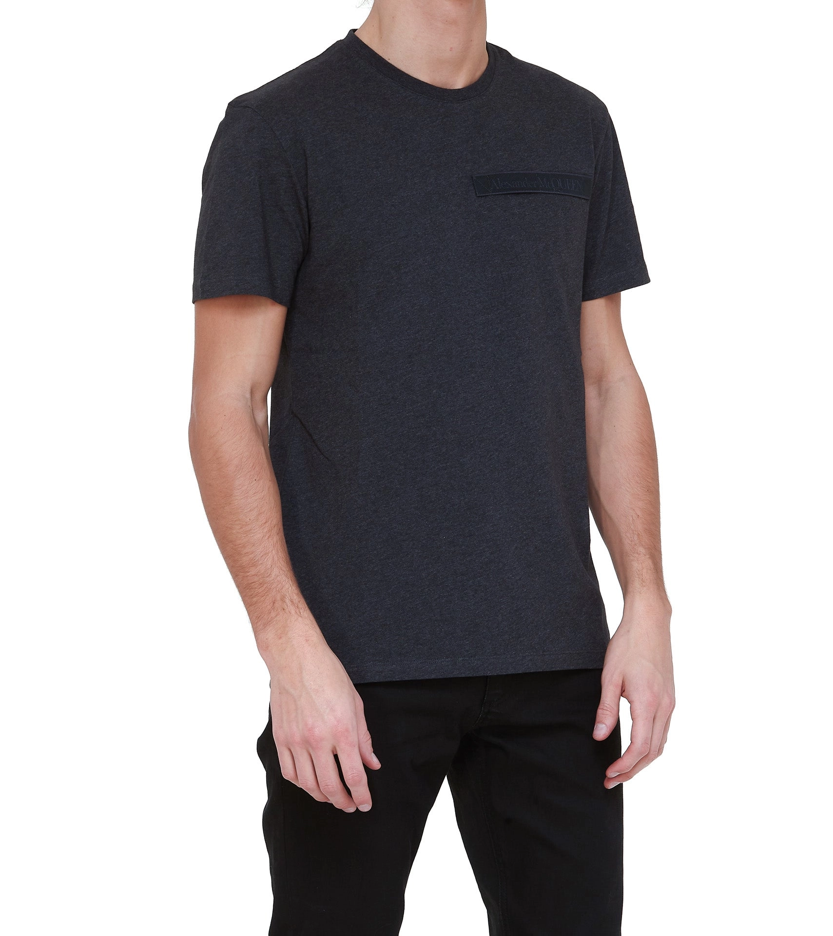 Alexander McQueen Logo Patch Crewneck T-Shirt