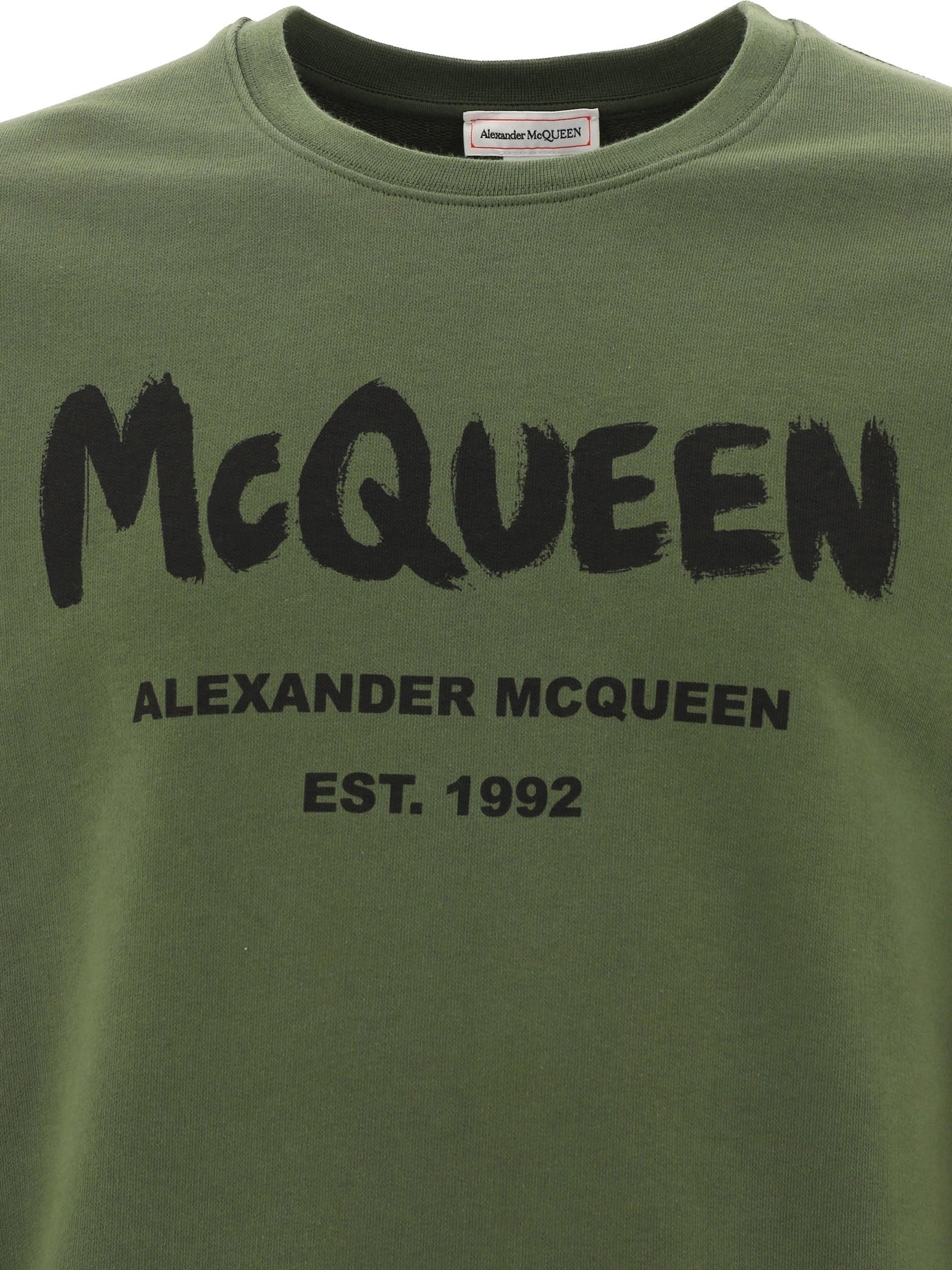 Alexander McQueen Logo Printed Crewneck Sweatshirt