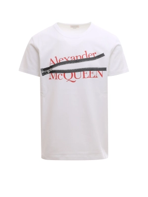 Alexander McQueen Logo Printed Crewneck T-Shirt