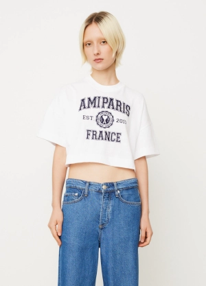 AMI Paris Cropped T-Shirt