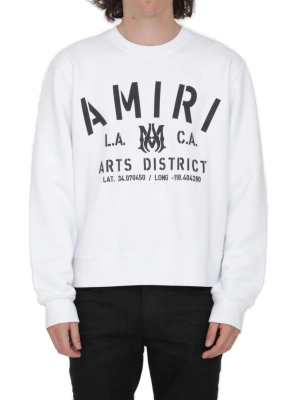 Amiri Logo Printed Crewneck Sweater