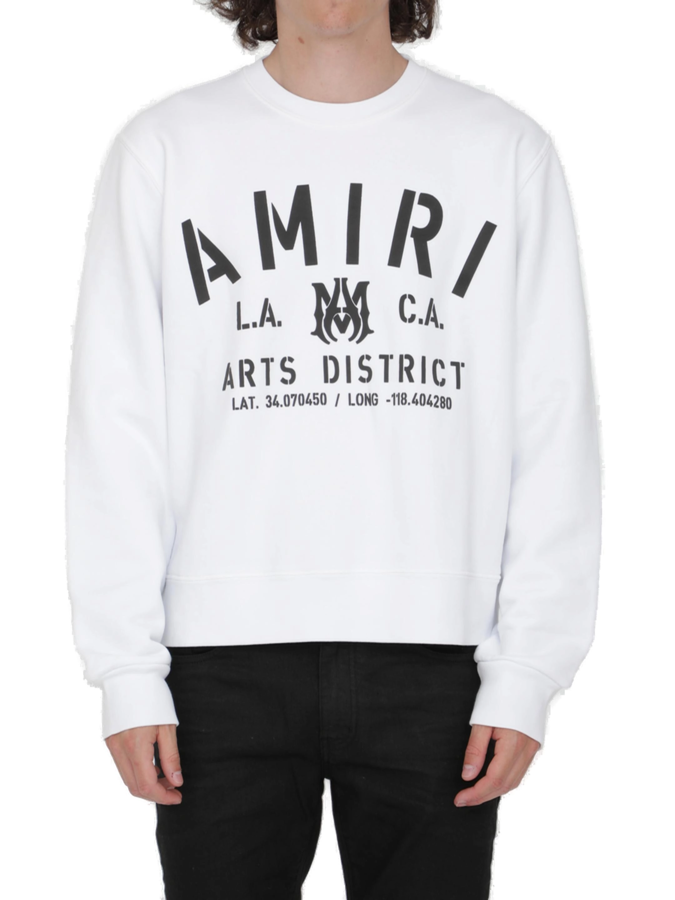 Amiri Logo Printed Crewneck Sweater