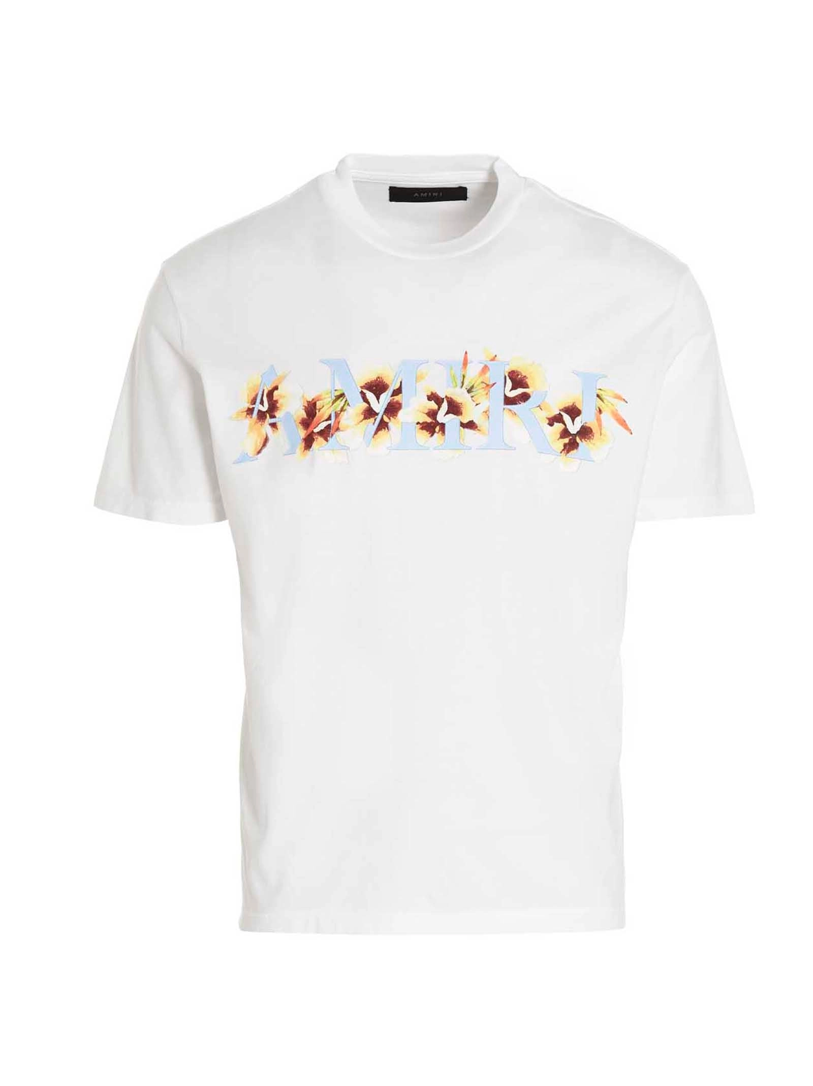 Amiri Logo Printed Crewneck T-Shirt