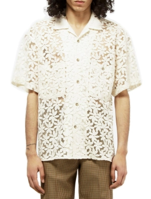 Andersson Bell Flower Sheer Short Sleeved Shirt