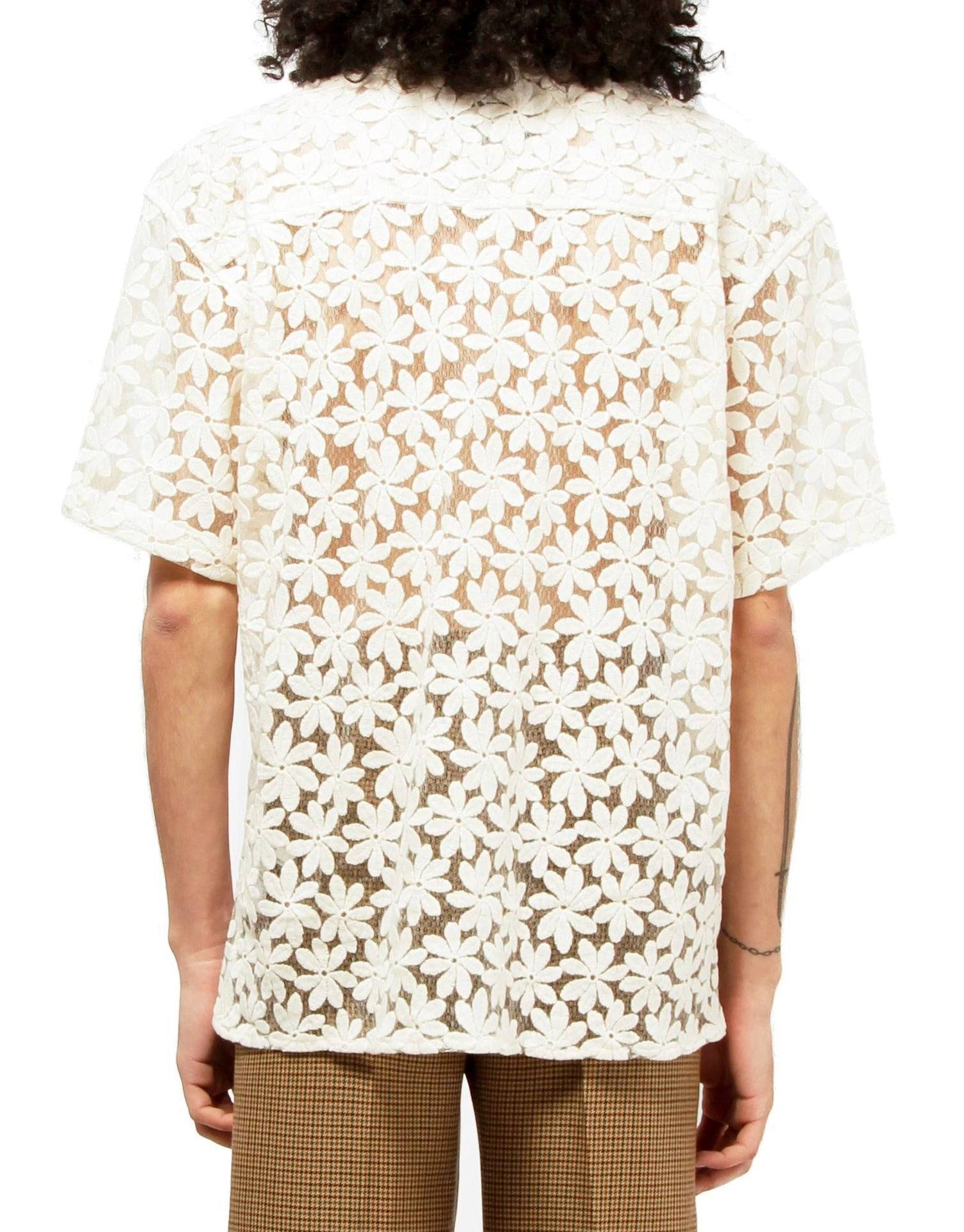 Andersson Bell Flower Sheer Short Sleeved Shirt