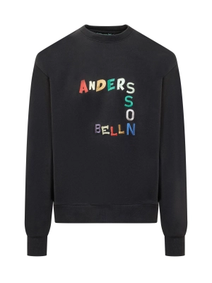 Andersson Bell Logo Embroidered Crewneck Sweatshirt