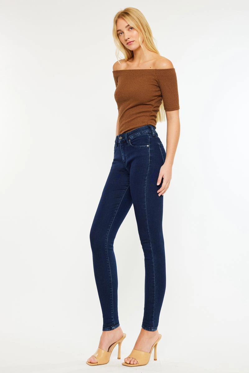 Annaka Mid Rise Super Skinny Jeans