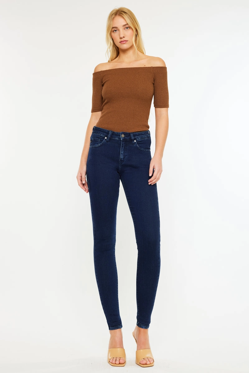 Annaka Mid Rise Super Skinny Jeans