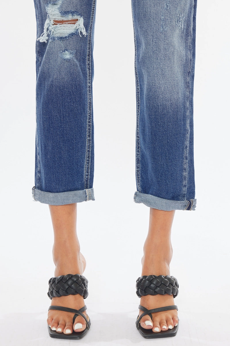 Aries Mid Rise Boyfriend Jeans