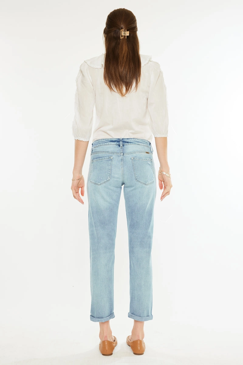 Aries Mid Rise Boyfriend Jeans