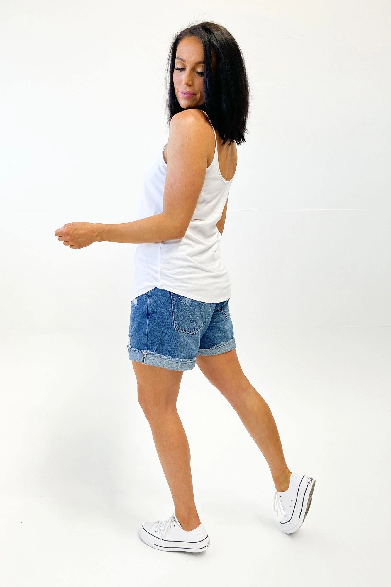 AS Colour Pillar String Singlet White