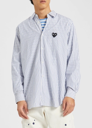 B010 Black Heart Stripe Shirt