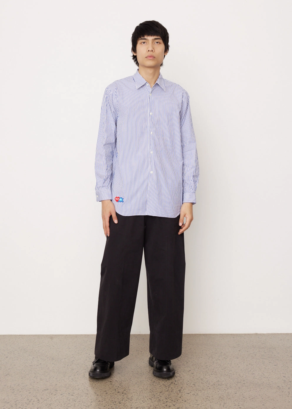 B026 Striped Invader Shirt