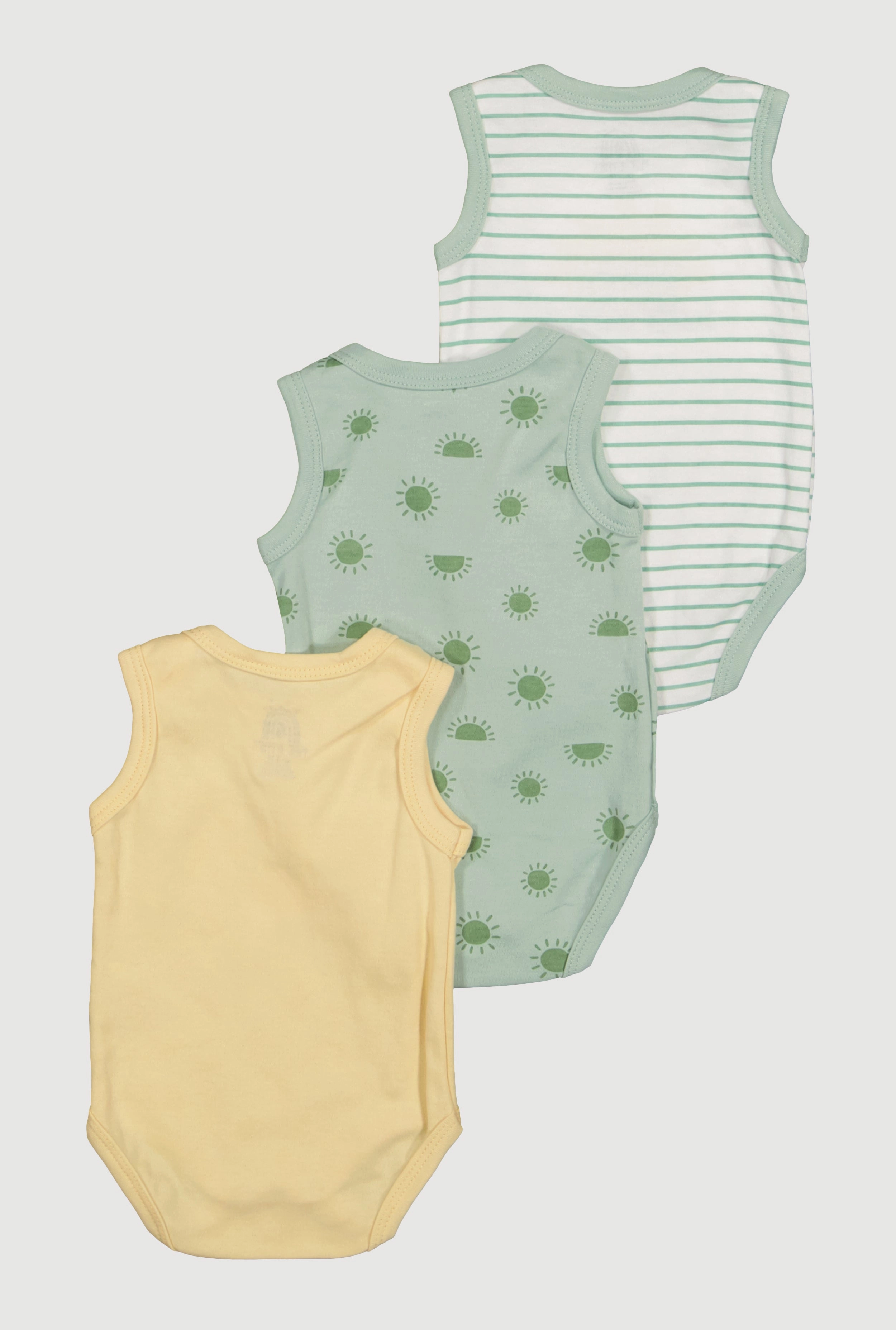 Baby Boys 0-9M Chenille Cool Dude Tank Bodysuits 3 Pack