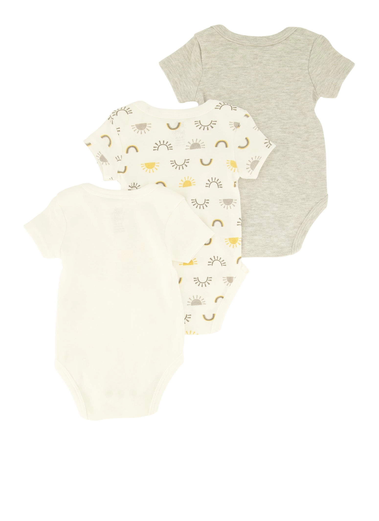 Baby Boys 0-9M Graphic Print Bodysuits 3 Pack