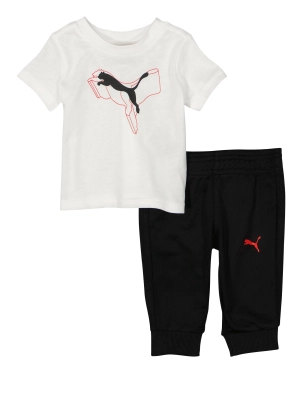 Baby Boys 0-9M Puma Overlap Graphic Tee and Joggers