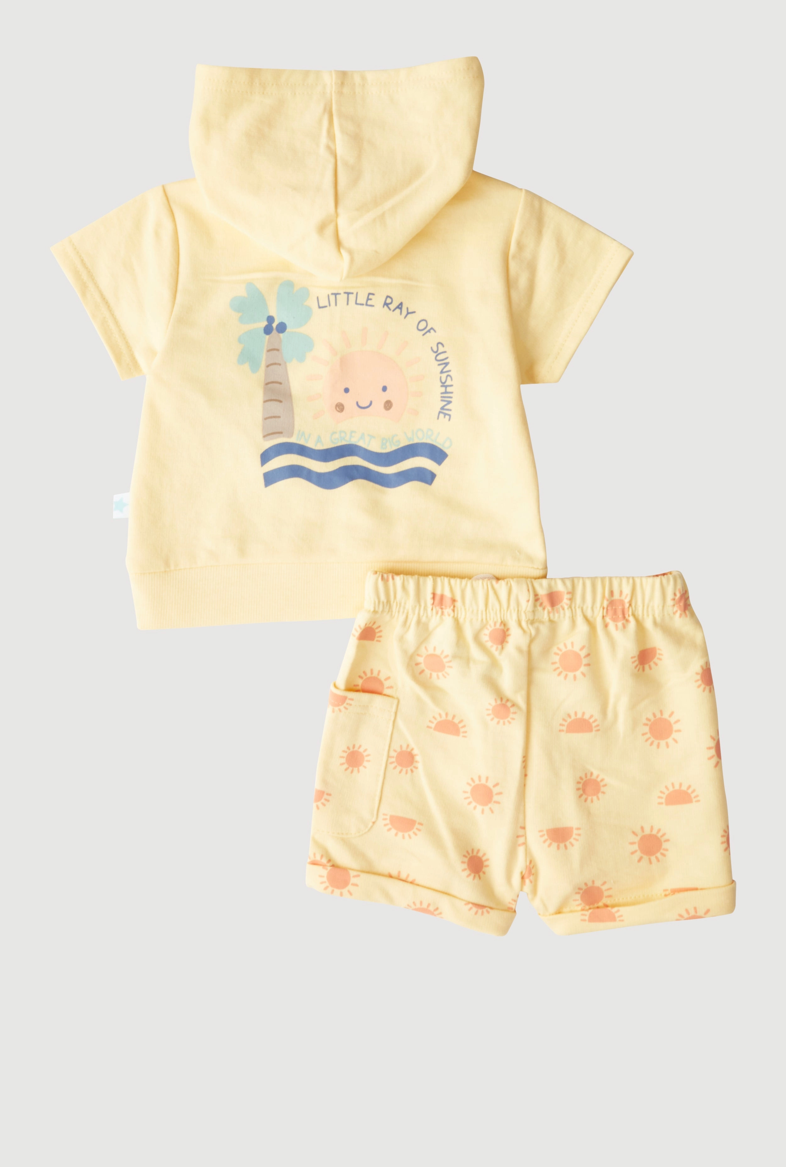 Baby Boys 12-24M Daddys Cool Dude Hooded Top and Shorts
