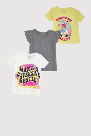 Baby Girls 12-24M Dont Be Salty Graphic Tees 3 Pack