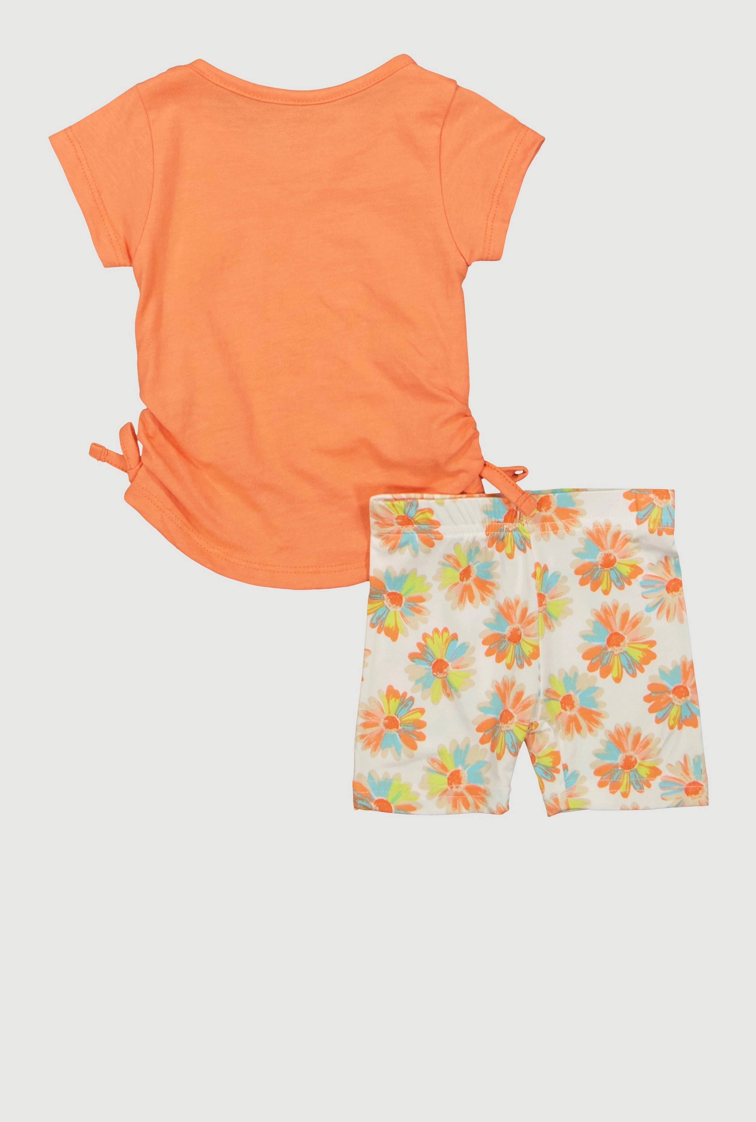 Baby Girls 12-24M Spoiled Glitter Graphic Tee and Shorts