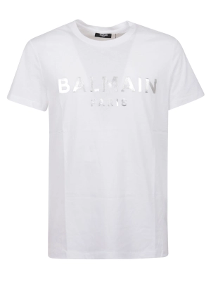 Balmain Logo Print Crewneck T-Shirt