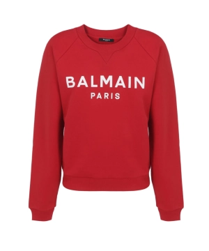 Balmain Logo Printed Crewneck Sweatshirt