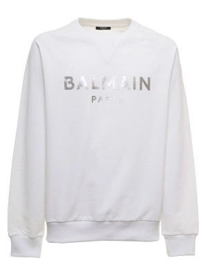 Balmain Logo Printed Crewneck Sweatshirt
