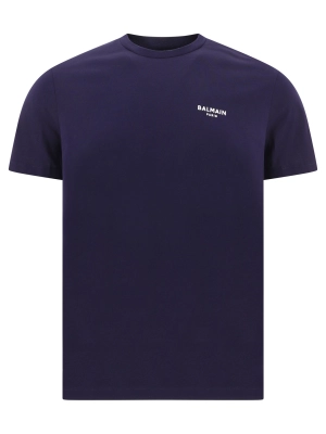 Balmain Logo Printed Crewneck T-Shirt