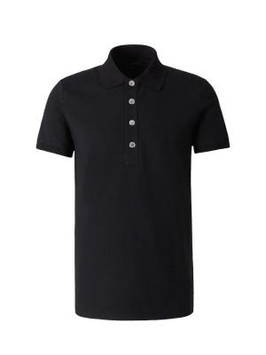 Balmain Monogram Jacquard Polo Shirt