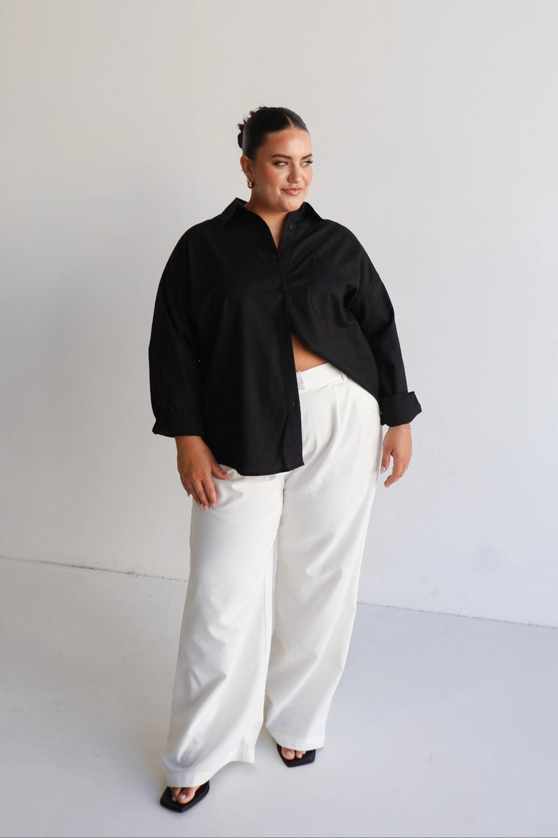 BEXLEY BUTTON SHIRT BLACK