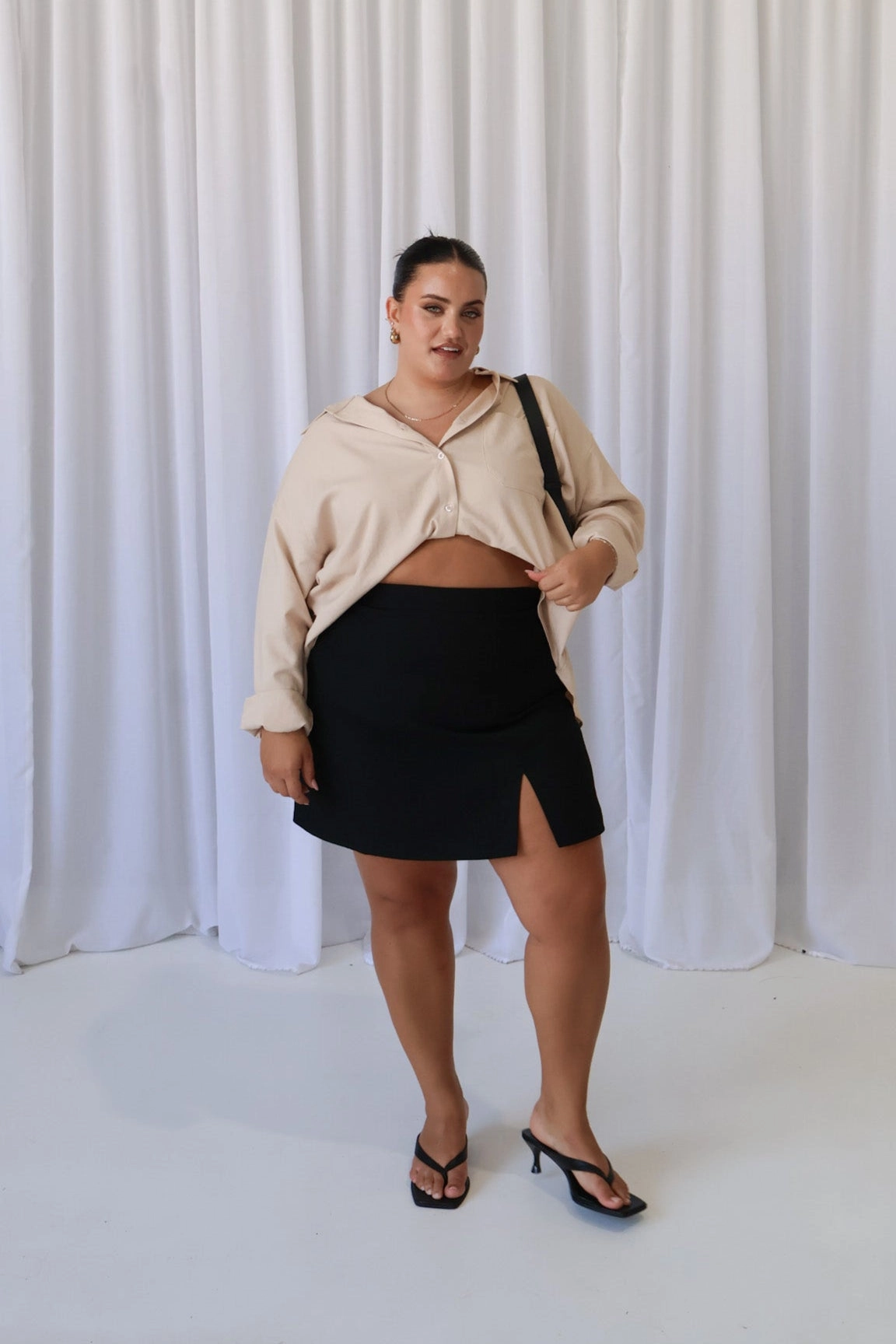 BEXLEY BUTTON SHIRT NEUTRAL