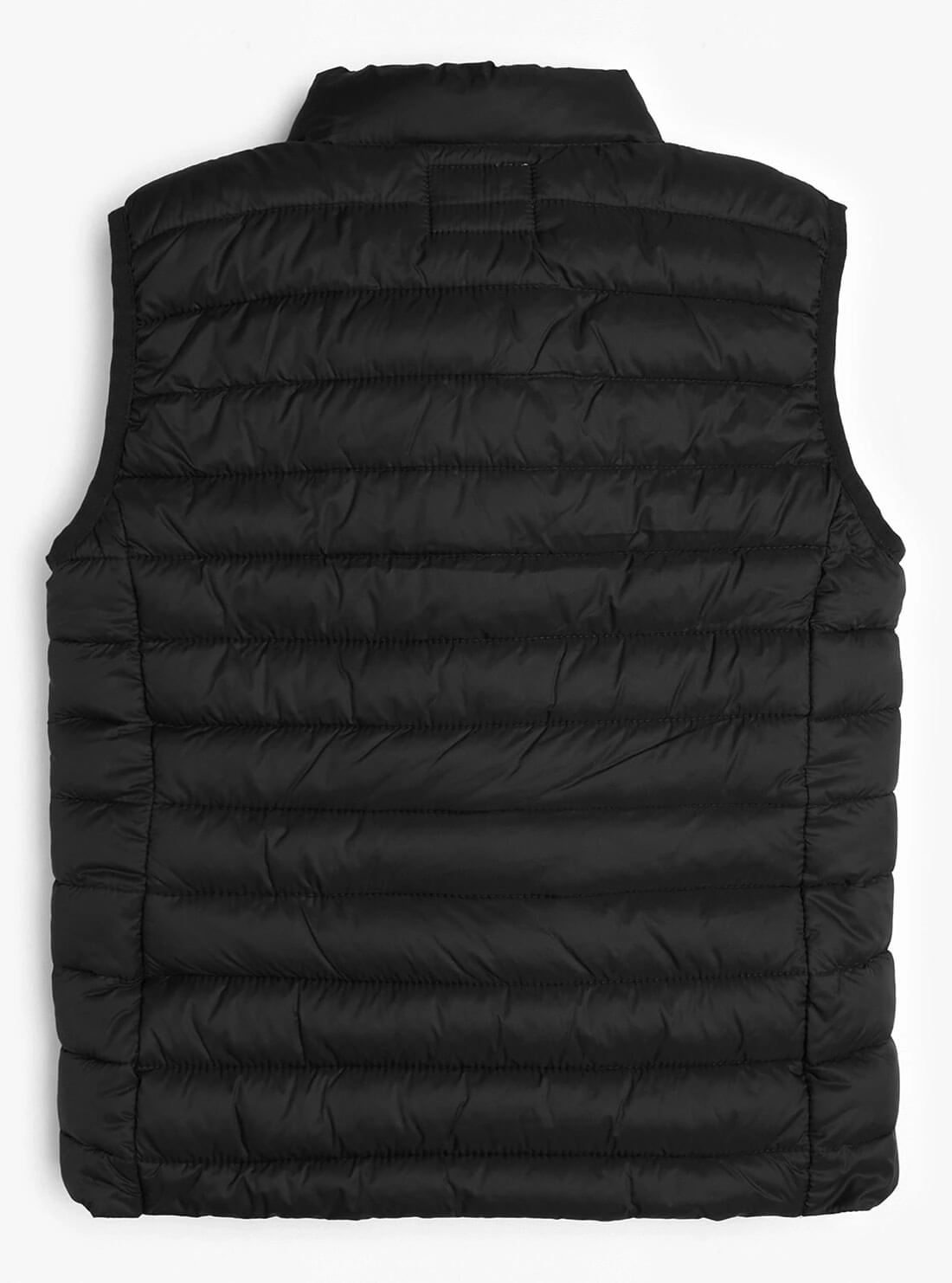 Black Unisex Padded Logo Vest (7-16)