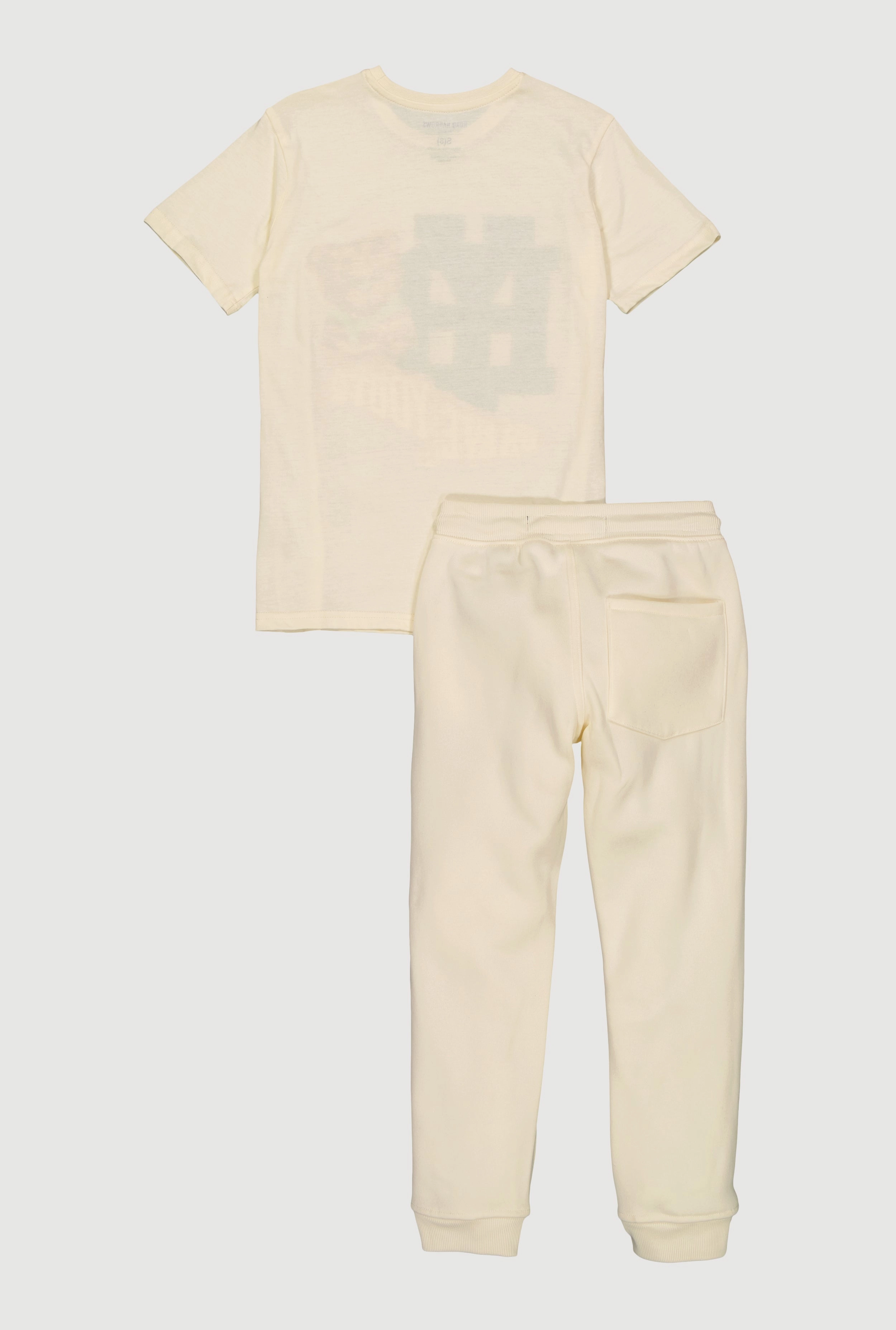 Boys Chenille Bear Graphic Tee and Sweatpants