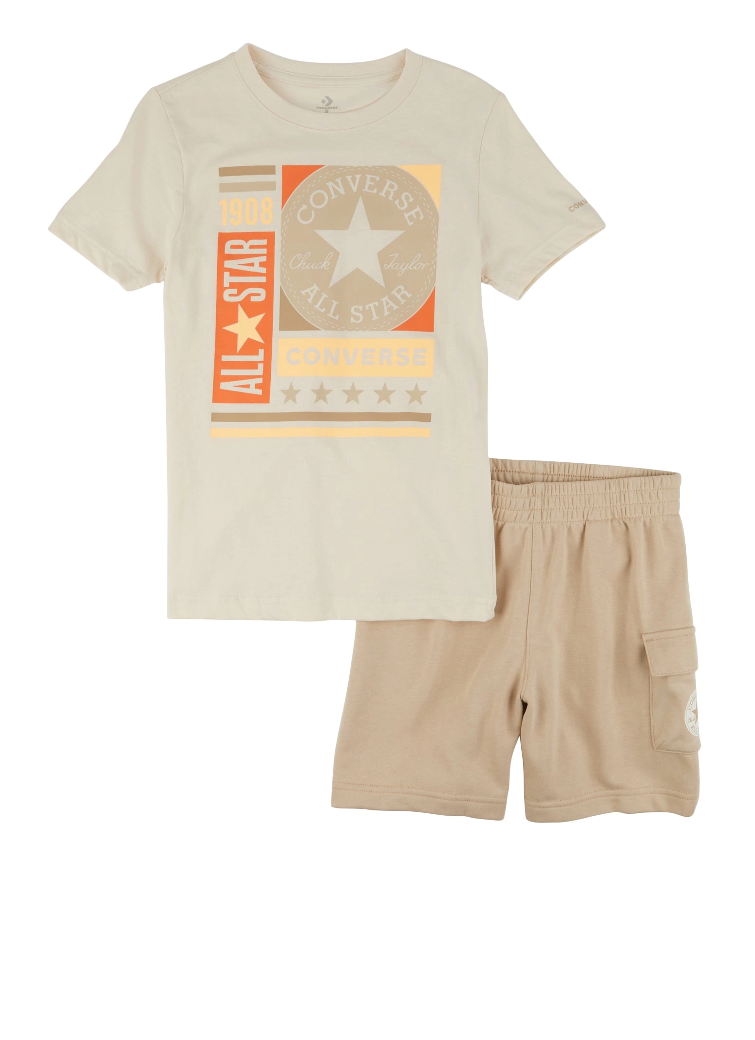 Boys Converse Logo Graphic Tee and Shorts