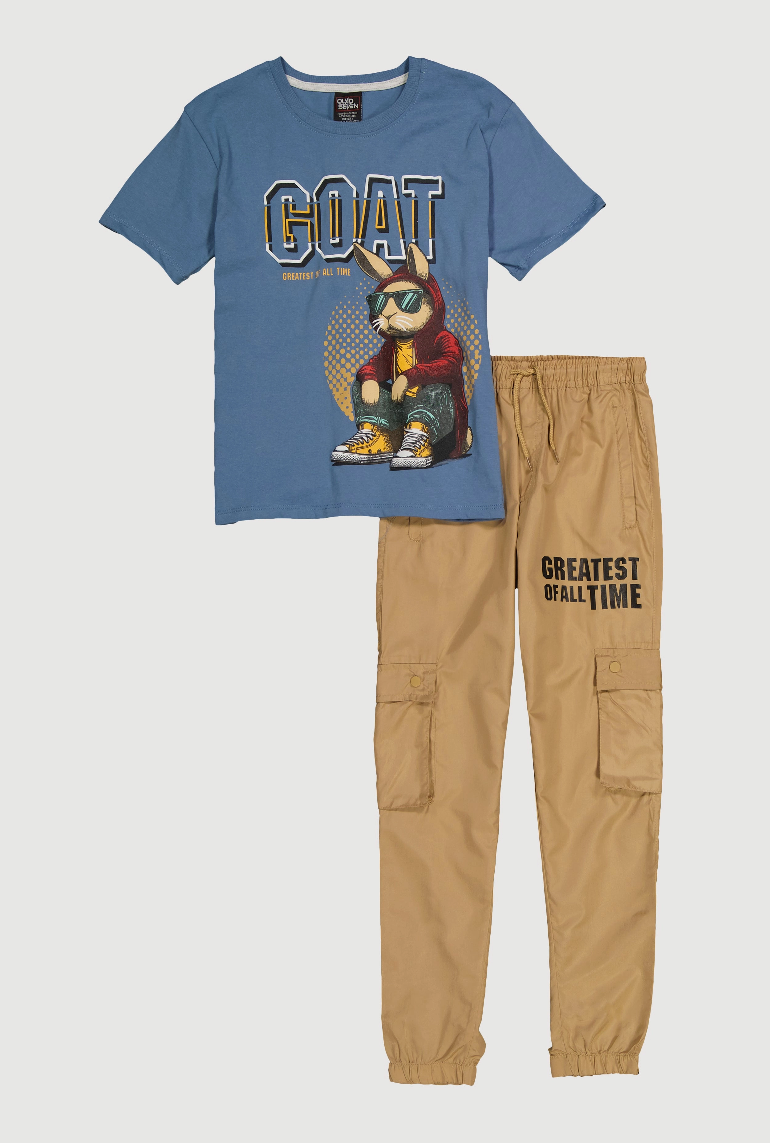 Boys GOAT Graphic Tee and Cargo Joggers
