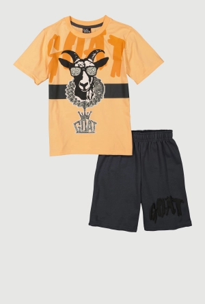 Boys GOAT Graphic Tee and Sweatshorts
