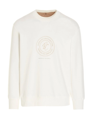 Brunello Cucinelli Logo Detailed Crewneck Sweatshirt