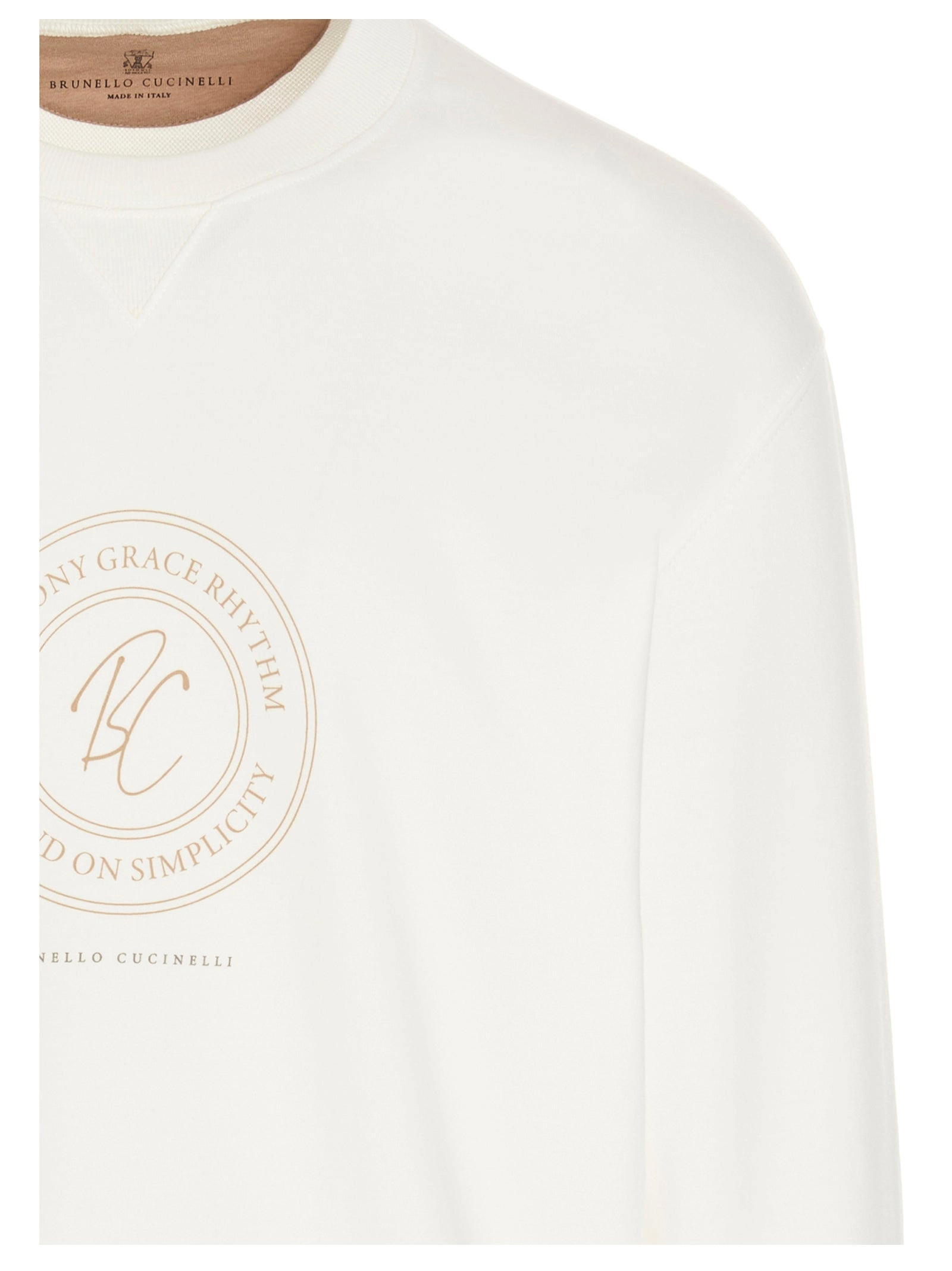 Brunello Cucinelli Logo Detailed Crewneck Sweatshirt