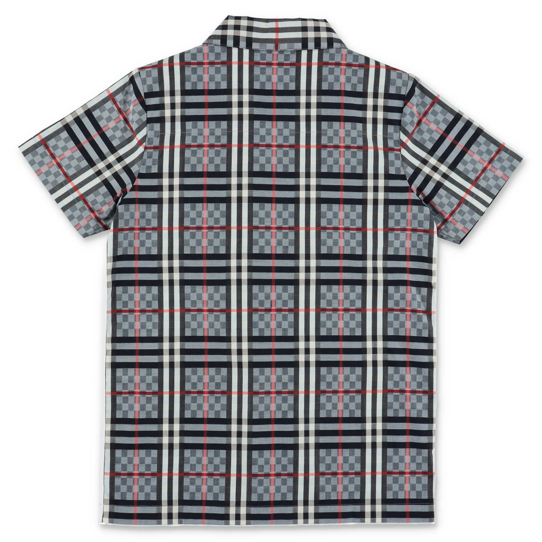 Burberry Kids Check Pattern Short Sleeved Shirt