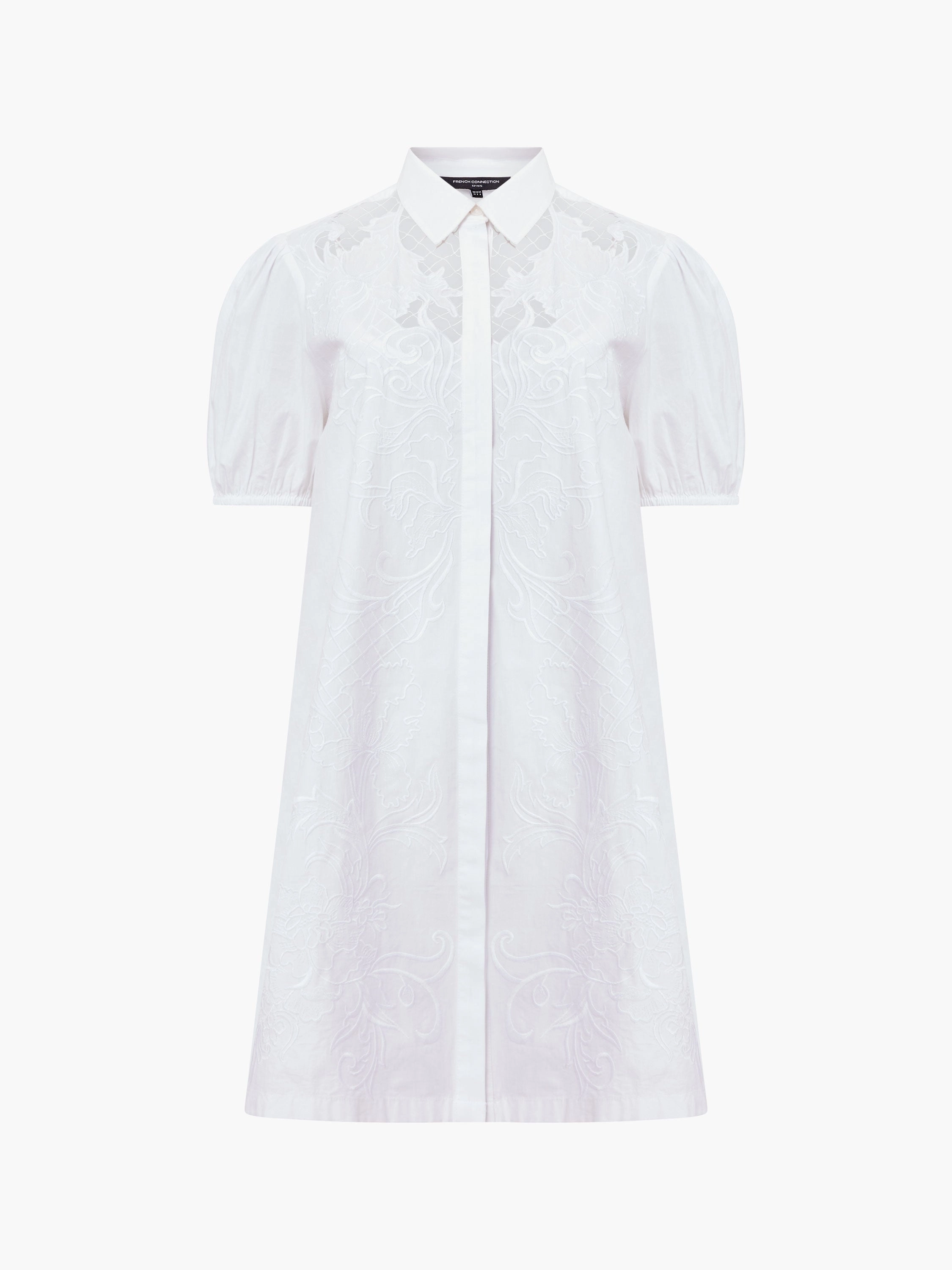 Cambria Cotton Embroidered Shirt Dress
