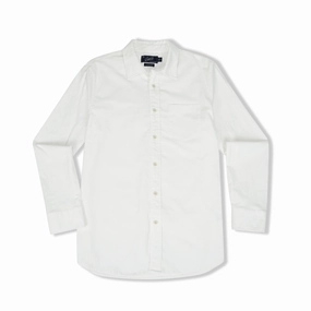 Charles Stretch Oxford Shirt - White