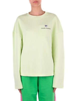 Chiara Ferragni Logo Embroidered Crewneck Sweatshirt
