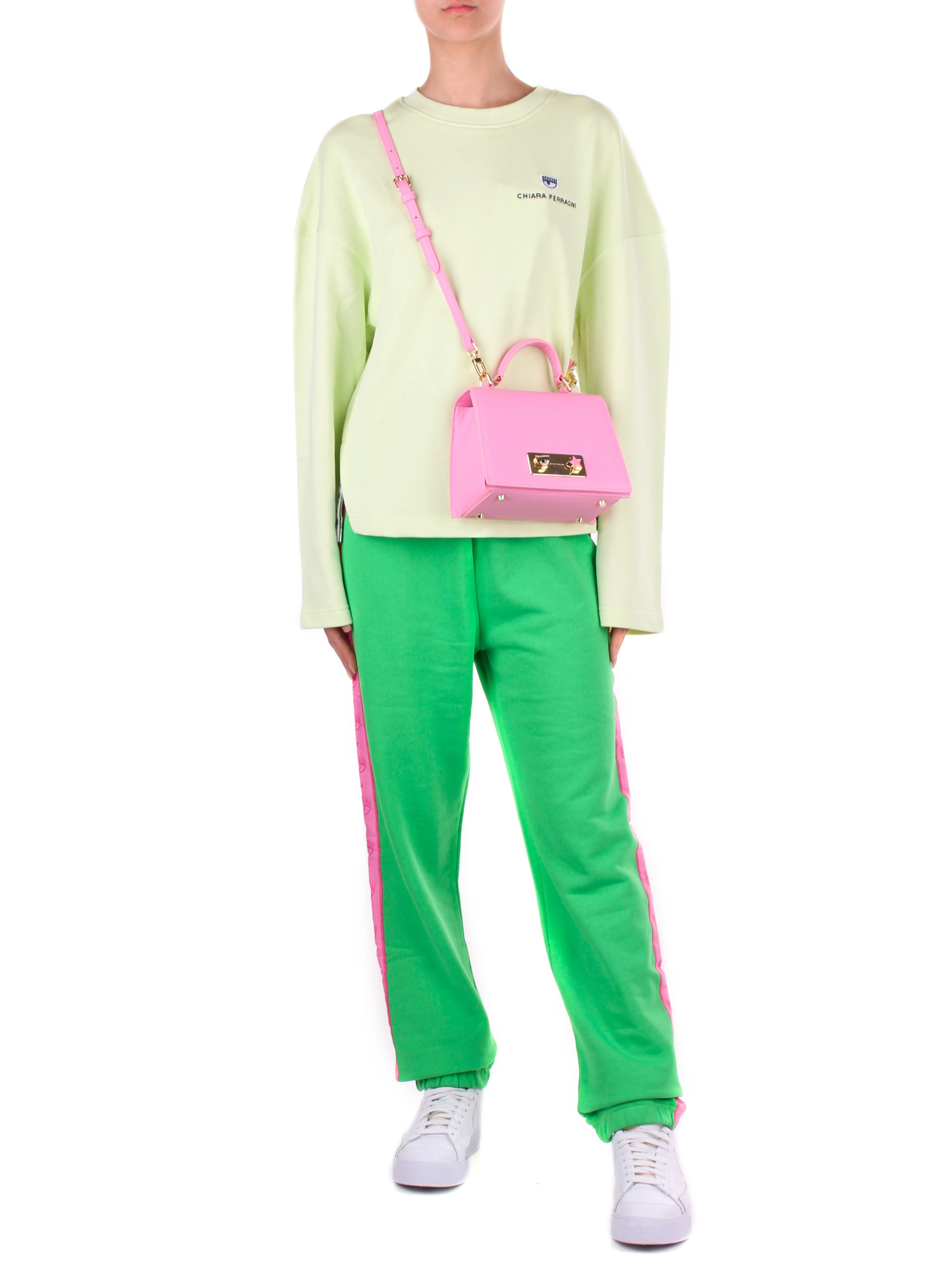 Chiara Ferragni Logo Embroidered Crewneck Sweatshirt