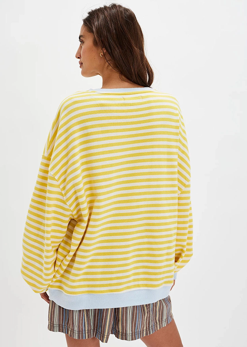 Classic Striped Crew - Dandelion Combo